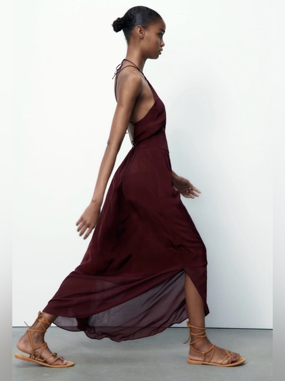 Zara strappy back maxi dress - Picture 7 of 8